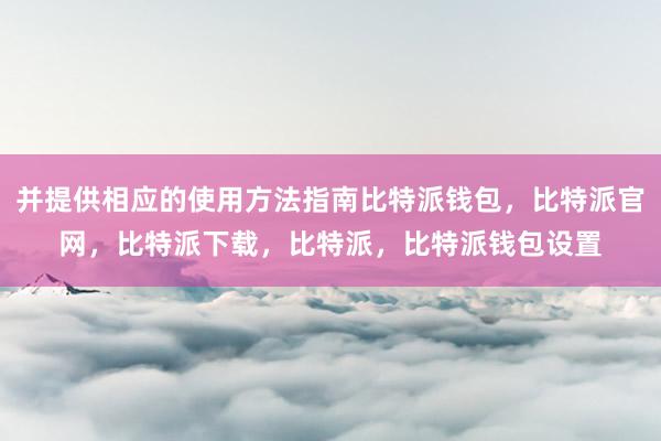 并提供相应的使用方法指南比特派钱包，比特派官网，比特派下载，比特派，比特派钱包设置