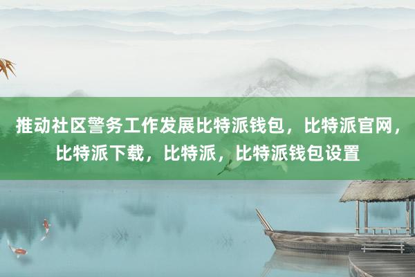 推动社区警务工作发展比特派钱包，比特派官网，比特派下载，比特派，比特派钱包设置