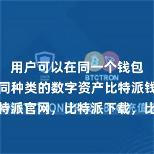 用户可以在同一个钱包中管理不同种类的数字资产比特派钱包，比特派官网，比特派下载，比特派，比特派钱包设置