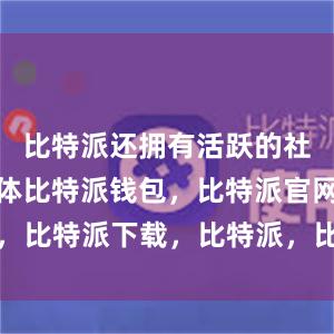 比特派还拥有活跃的社区用户群体比特派钱包，比特派官网，比特派下载，比特派，比特派钱包设置